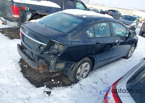 2013 Honda Civic Lx из США, поврежденный, VIN 2HGFB2F5XDH517540